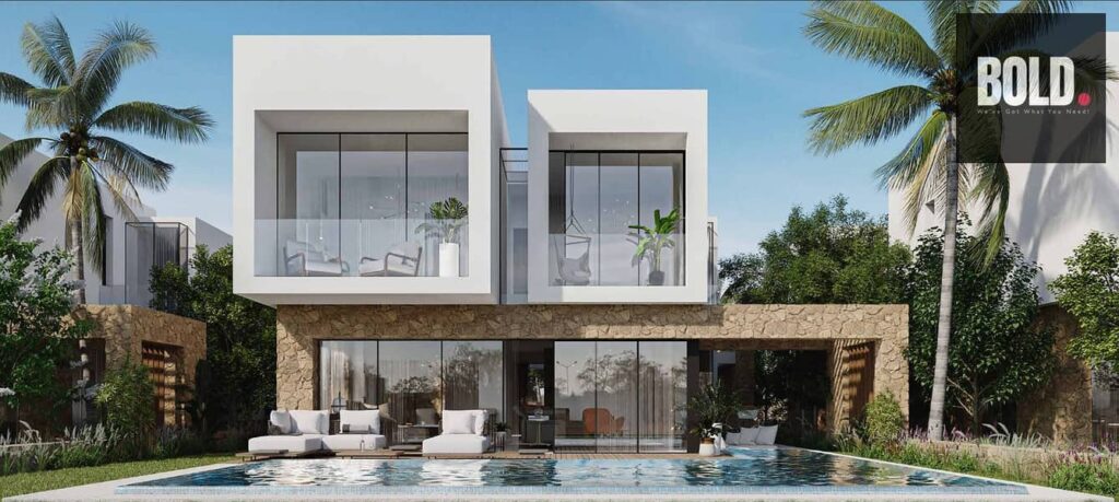 امتلك منزلك المستقل ذو الإطلالة البحرية الكاملة من الصف الثالث في أزها رأس الحكمة، الساحل الشمالي  Own your 3rd Row full Sea view Stand Alone in Azha 0