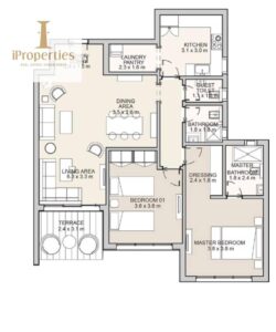 أقل سعر لشقة غرفتين نوم للبيع في هايد بارك، القاهرة الجديدة، مع إمكانية التقسيط 7,430,000 ج.م