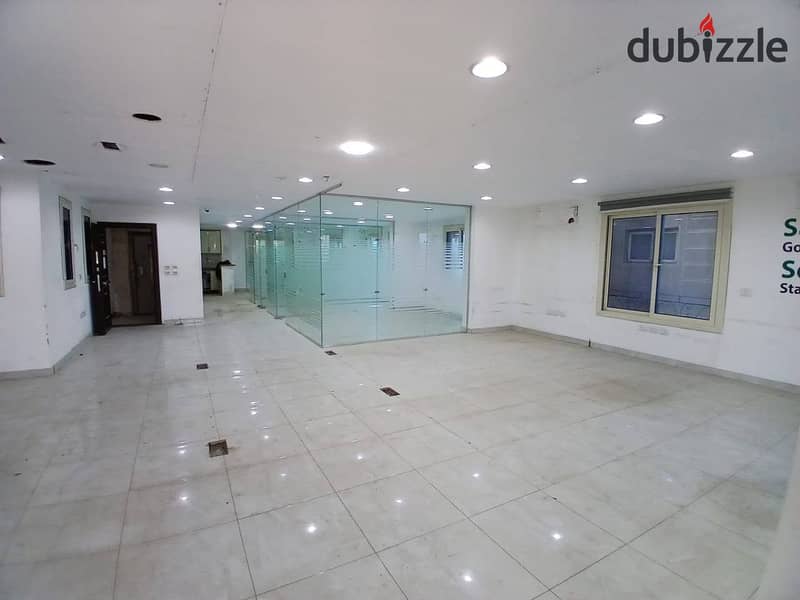 دور ادارى 420 م مجهز ادارى ف افضل لوكيشن ف المعادى شارع النصر لكبري الشركات 0