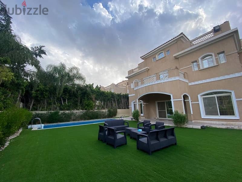 Luxury Standalone Villa with Pool in Mena Garden City 0