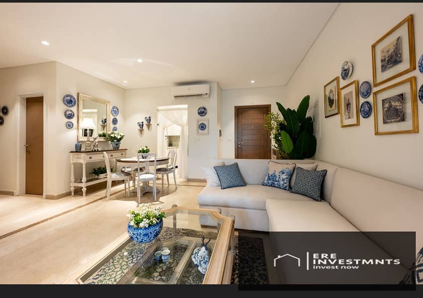 للايجار استوديو متشطبه هاي اند ومفروش بالكامل في اميز لوكيشن داخل بوليفارد ميفيدا اعمار مصر - جاهزه للاستلام والسكن بسعر لقطه 0