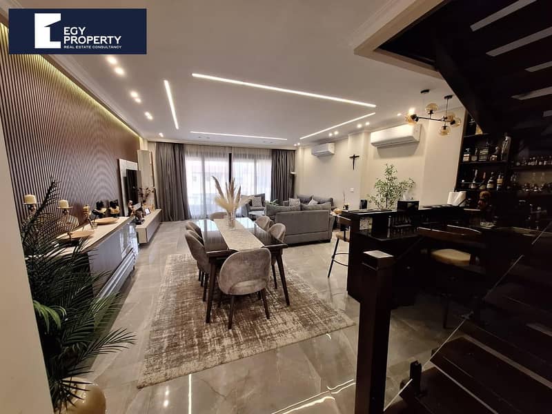 شقة مع بنتهاوس للبيع في كمبوند ميدتاون التجمع الخامس أمام الجامعة الأمريكية مباشرةً 0