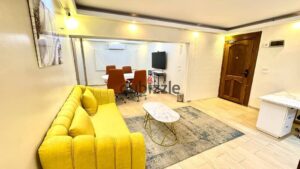 مقر اداري مفروش 130م للايجار ب رشدي علي شارع سوريا 45,000 ج.م