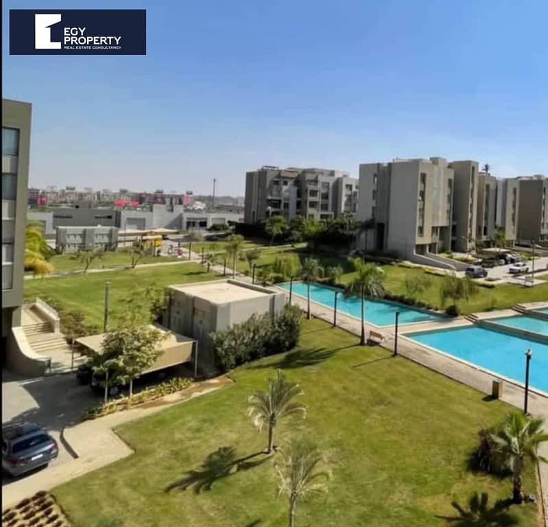 شقة 4 غرف نوم بحديقة كبيرة بموقع مميز للبيع جاهزة للاستلام في بالم هيلز فيليدج جاردنز قطامية – القاهرة الجديدة 0