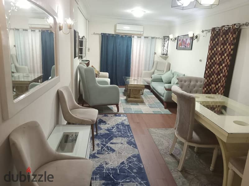 شقه مفروشه للايجار اليومي او الشهري ب سموحه شارع محمود شكري الرئيسي 0