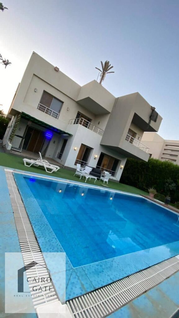 فيلا مفروشة بحمام سباحة للايجار اليومي داخل كمبوند للعائلات 0