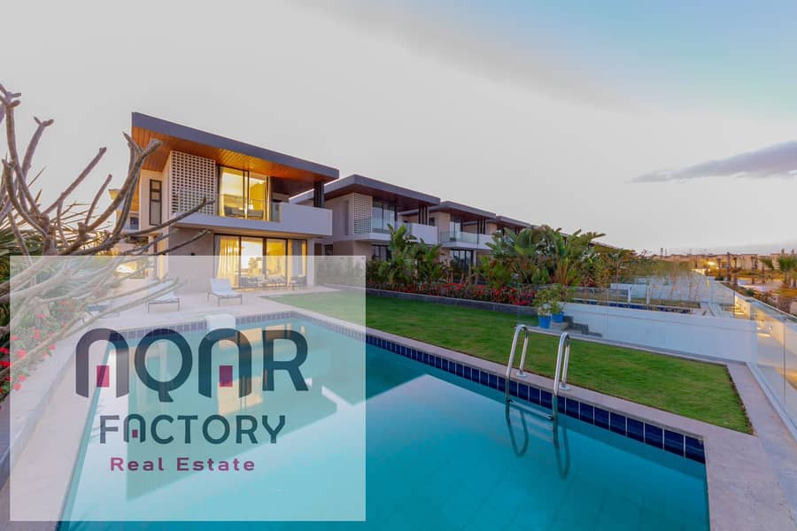 بخصم 35% للكاش شقة فندقية 3 غرف للبيع في السخنة | مشروع متكامل | مقدم 5% 0