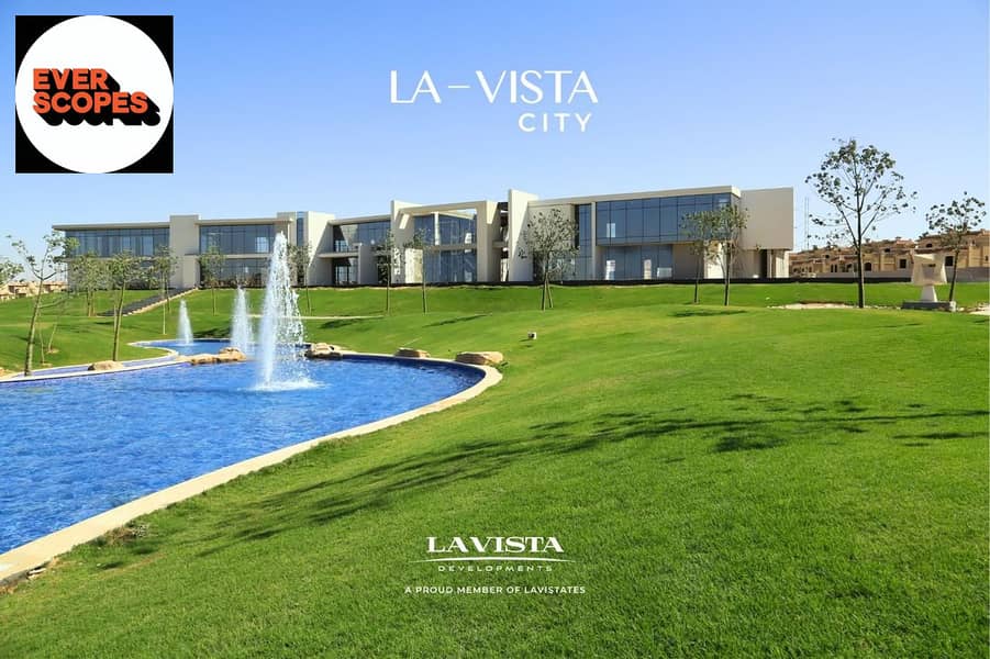 للبيع فيلا توين  ب موقع مميز جدا لافيستا سيتي ب مقدم 5 % باقساط متساويه علي 10 سنين متاح خصم في حالة الدفع كاش 0