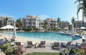 شالية 3 غرف للبيع علي اللاجوون مباشرة باقساط8سنين 13,000,000 ج.م