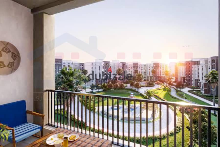 شقة للبيع 111م كومباوند اليكس ويست (فيو مفتوح علي لاند سكيب) 0