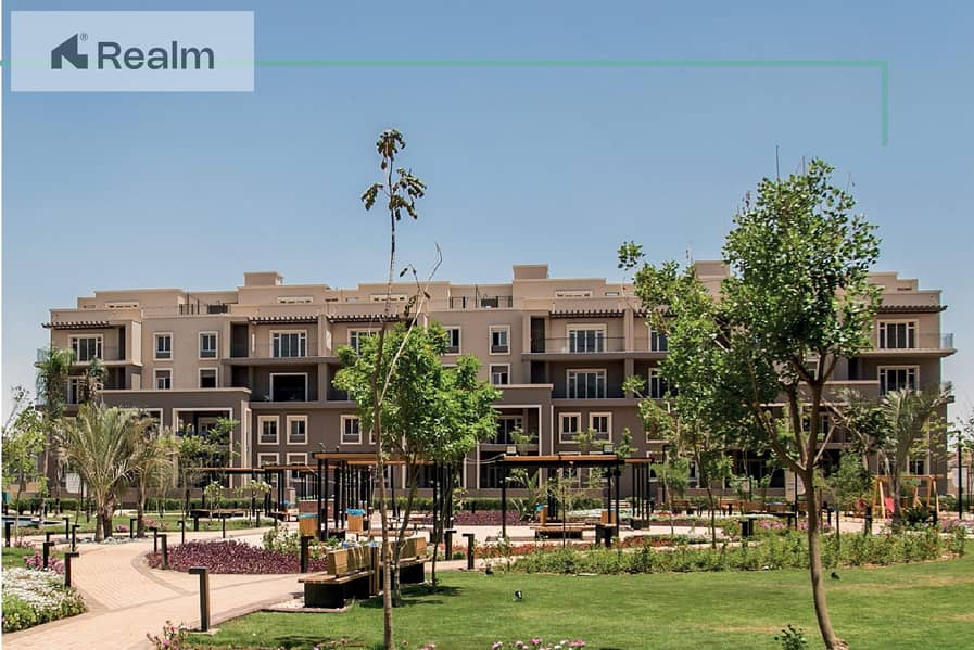 شقة غرفتين للبيع في اكتوبر جاهزة للاستلام باطلالة مميز 0