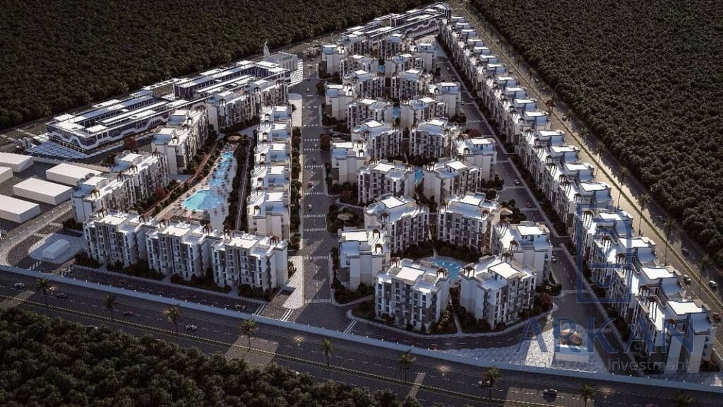 شقه سكنيه 198م مقدم 10% تقسيط 7سنوات بجوار اشجار هايتس وايفر جرين وروك ايدن  MH 0