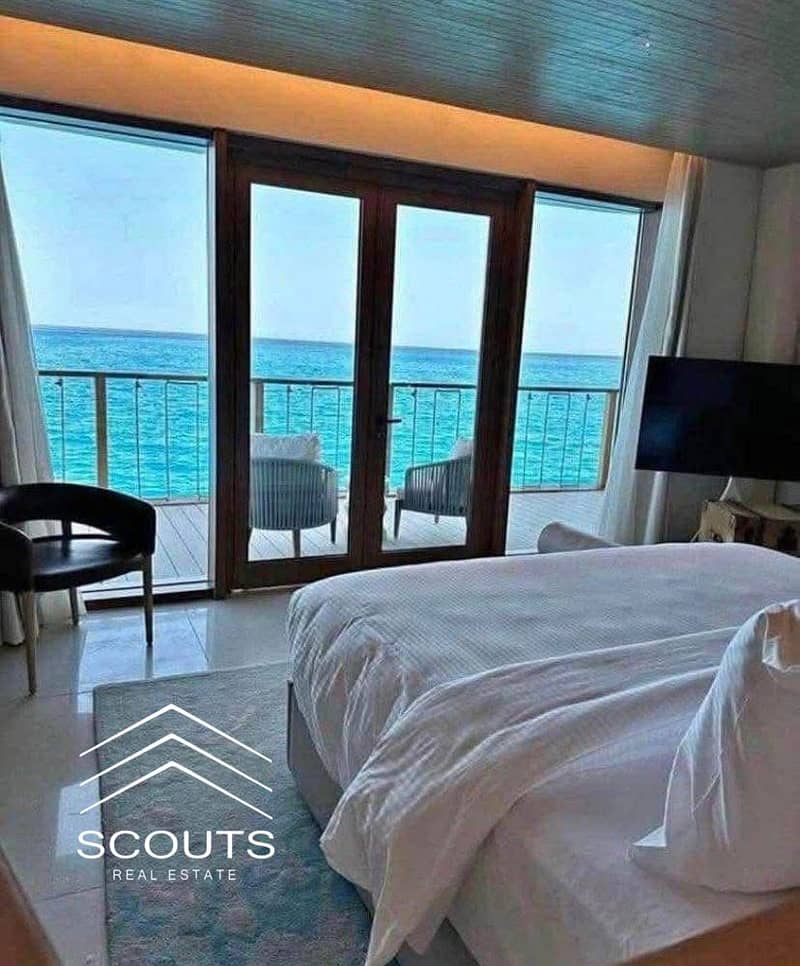 بالتقسيط علي اطول فترة سداد شقة جاهز علي المعاينه علي البحر واللاجون مباشرة في سوما باي البحر الاحمر Soma Bay بجوار جميع الخدمات بالقرب من الغردقه 0