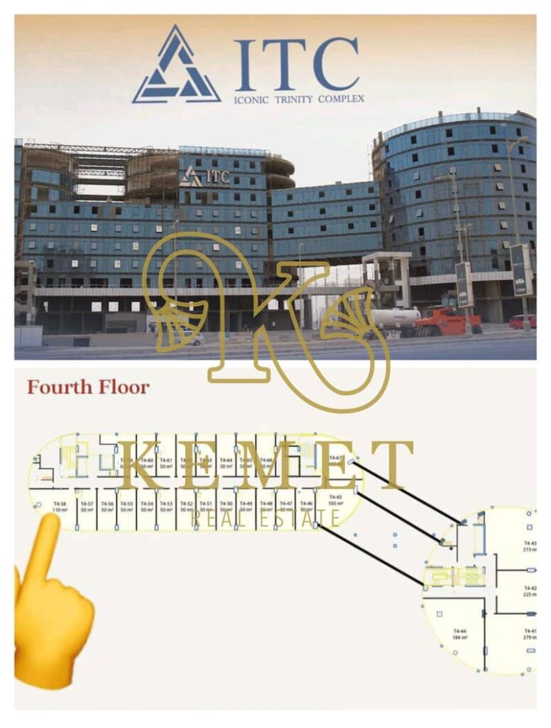 مكتب 110 متر دور رابع واجهة مباشرة على محور الامل استلام فورى مع اطلالة على النهر الاخضر ومحور الوزارات* . .  0