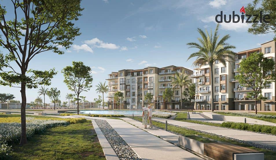 شقة غرفتين 115م في هايد بارك التجمع - استلام قريب - مقدم 5% وتقسيط حتى 8 سنوات-القاهره الجديده 0