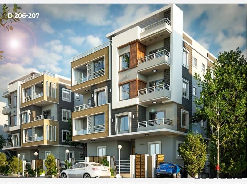 للبيع شقه فى مينى كمبوندكامل الخدمات فى اجمل مكان فى منطقة النرجس 0