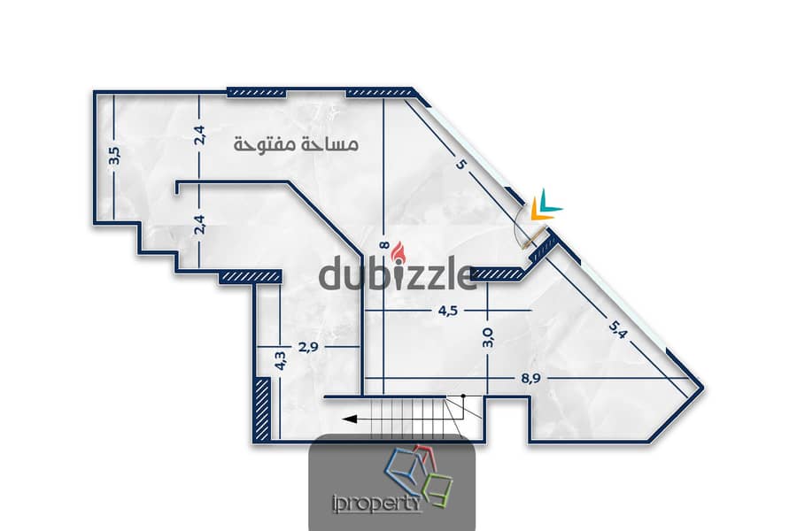 محل للايجار فى زيزينيا – واجهه 10 متر على الشارع 0