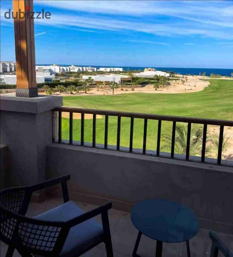 شاليه دور اول شايف البحر و استلام فوري جاهز للسكن للبيع في سوما بريز الغردقة Soma Breeze 0