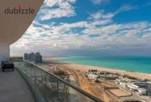 للبيع شالية فيو مباشرة ع اللاجون متشطب بالكامل استلام فوري ع الفرش بكمبوند مزارين في العلمين الجديده 7,000,000 ج.م