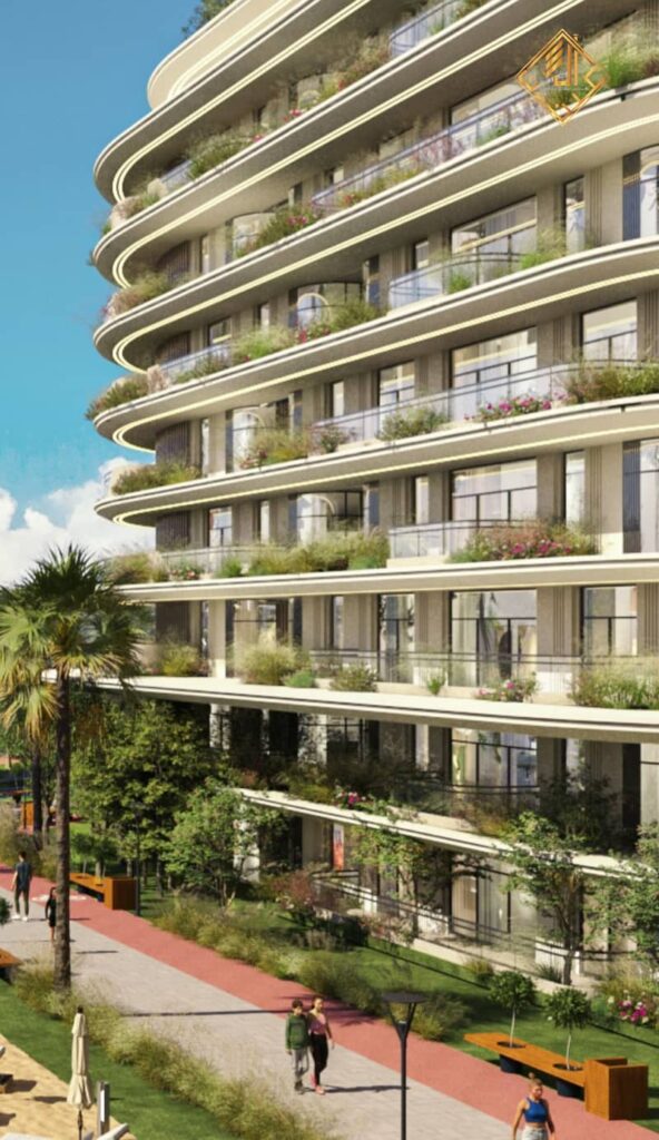 شقه بجاردن للبيع برايم لوكيشن في العاصمة الاداريه فيو مميز و اقساط علي 10 سنين 0