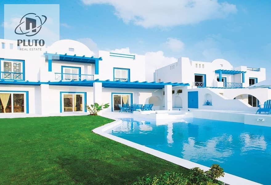 شاليه دور أول علي حمام السباحه بسعر مميز جدا في ماونتن فيو رأس الحكمة 0