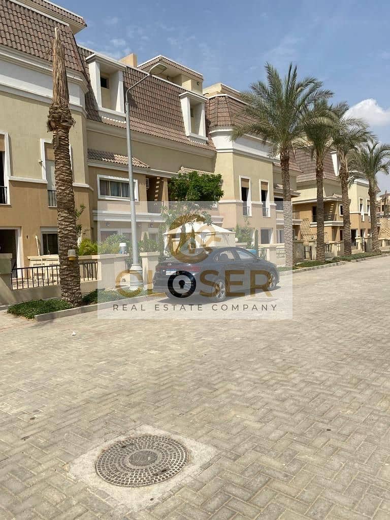 للبيع اخر S Villa كورنر دابل فيو بتسهيلات ع 12سنه بكمبوند سراي بجوار مدينتي 0