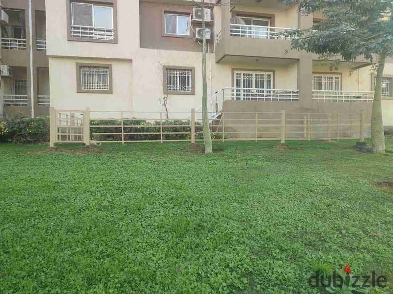 شقة للبيع أرضي بحديقة في مدينتي 124م فيو وايد جاردن و بحري 3 غرف 2 حمام madinaty 0