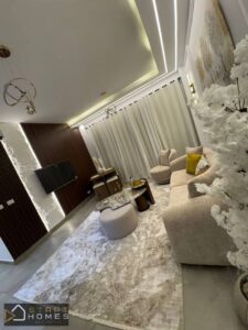 شقة مفروشة للإيجار في مدينتي بريفادو بفيو بحيرات مساحة 100 متر تشطيب خاص 48,000 ج.م