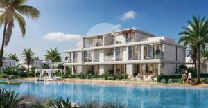 موقع متميز جدا فيو جول وبحيرة شاليه غرفتين مفروش بالكامل للبيع في مراسي اعمار الساحل الشمالي 18,000,000 ج.م