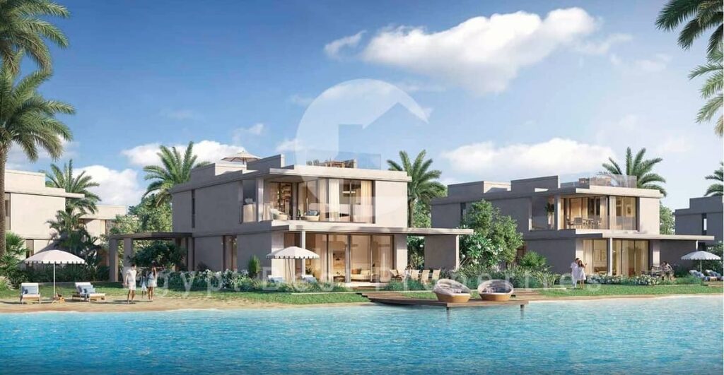 امتلك فيلا راقية مفروشة بالكامل بموقع مميز فيو جولف وبحيرة للبيع في مراسي اعمار الساحل الشمالي 0