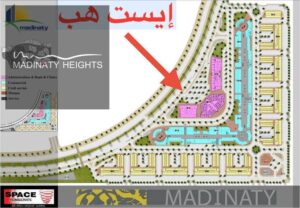 عيادة للايجار ايست هاب في East Hub – مدينتي، 43 متر بالدور الأول، مركز طبي متكامل، بدون تشطيب، 40,000 ج.م