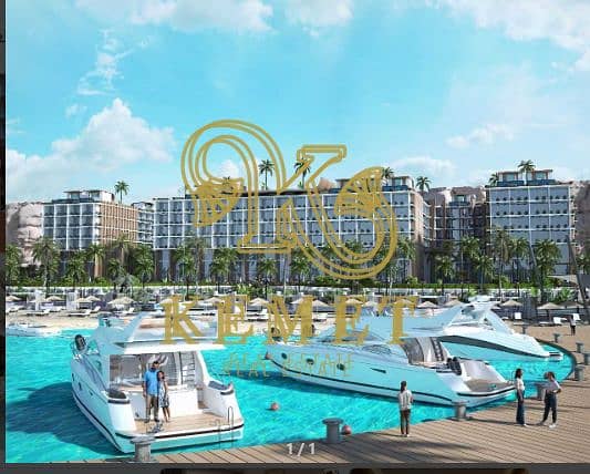 شقة فندقية للبيع 115 م استلام فوري متشطبة بالكامل بالفرش والتكييفات بسعر الكاش مقدم 30% وقسط 3 سنوات صف اول علي البحر العين السخنة 0