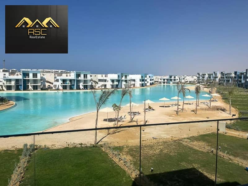 اقل مقدم شاليه فى فوكا باي واقرب استلام - صف اول لاجون - بحري - موقع مميز على اللاجون - المساحة 95م  غرفتين - فوكا باي راس الحكمة 0