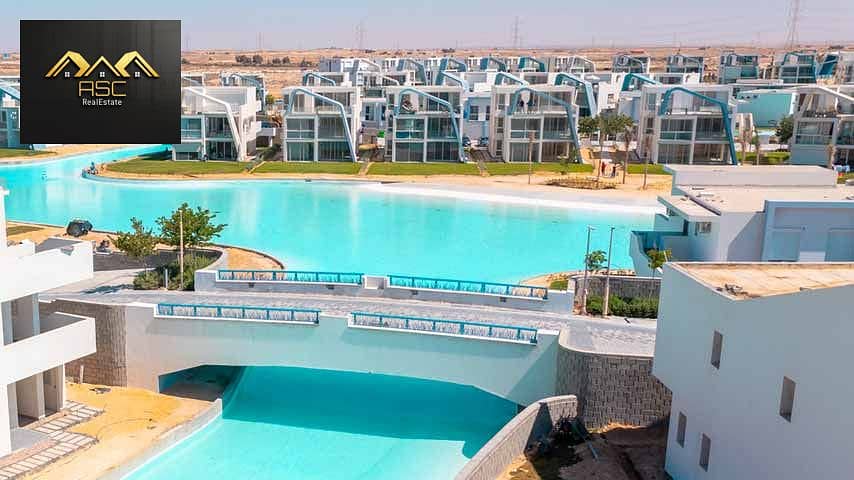 اقل سعر واقل مقدم شاليه ارضي بجاردن فى فوكاباى - المساحه  مبانى 95م  جاردن 120م  صف اول لاجون  فيو رائع للاجون - راس الحكمة 0