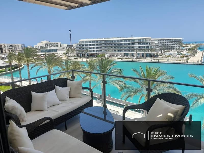 شاليه غرفتين للبيع مفروش بالكامل جاهز للاستلام والسكن فورا في مراسي مارينا2 - الساحل الشمالي بسعر لقطه لفتره محدوده 0