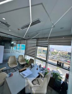 مقر إداري متشطب بالكامل للإيجار 469م وسط أكبر الشركات على شارع التسعين الشمالي مباشرة – التجمع الخامس 750,400 ج.م