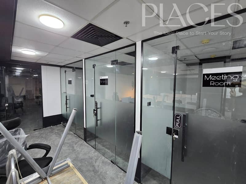 مكتب إداري جاهز للتشغيل فورًا في منطقة أعمال مميزه بالتجمع الخامس في داون تاون مساحه 366 متر 0