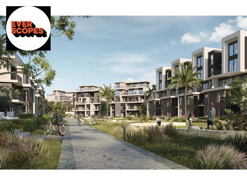 للبيع شقة  لنجيب ساويرس متشطبه بالتكيفات الشيخ زايد  علي طريق اسكندريه الصحراوي في كموند سولانا ويستSolana West 0