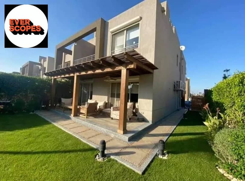 توين هاوس للبيع متشطب بالكامل  في قلب االتجمع الخامس على الدائري الاوسطي في كمبوند بالم هيلز نيو كايرو Palm Hills New Cairo 0