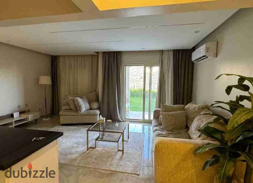 شقة متشطبة ارضي بجاردن كومبوند ستون ريزيدنس التجمع الخامس القاهره الجديده 0