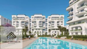 شقه للبيع 3غرف بفيو بانوراما علي اكبر لاجون في العاصمة باقل سعر للمتر وبالتقسيط علي 9 سنين وبخصم كبير 5,300,000 ج.م