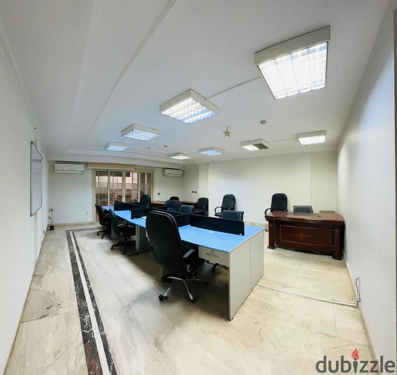 مقر اداري مفروش للايجار في شيراتون 325م في شارع رئيسي مميز جدا برج اداري شركات فقط 0