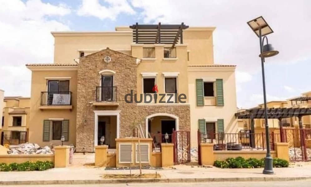 فيلا توين هاوس متشطبه بالكامل للبيع في كمبوند ميفيدا اعمار جاهزه ع السكن Mivida Emaar 0