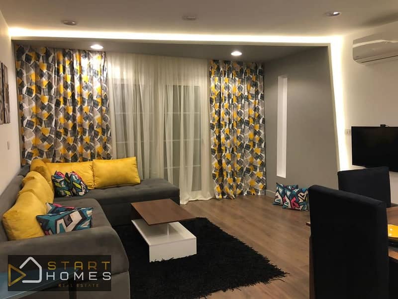 استوديو للايجار المفروش- في مدينة الرحاب -المرحله التاسعه -دور ارضي - 60 متر تشطيبات خاصة مفروش بالكامل 0