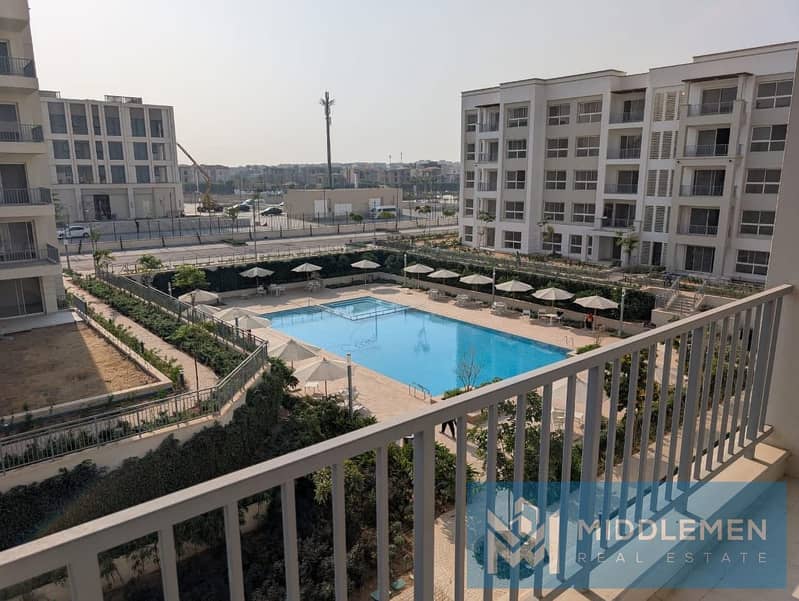 شقه للايجار 105 متر لوكيشن مميز متشطبه بالكامل بالفرش اقل سعر فى السوق ميفيدا القاهره الجديده mivida 0