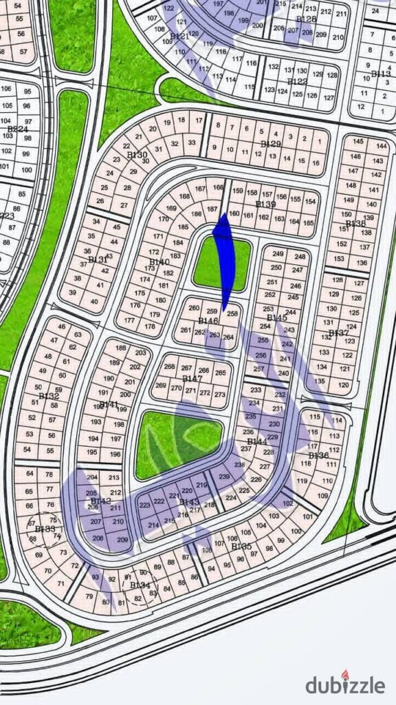 قطعة ارض للبيع المنطقه الاولي -المتميز2 بمدبنة بدر 0