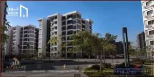 5,889,440 ج.م شقة 119م للبيع بالتقسيط 15 سنة بمدينة نور، 3 نوم، 2 حمام، ريسبشن، تراس، تشطيب شركة، بجوار النادي ومناطق الخدمات
