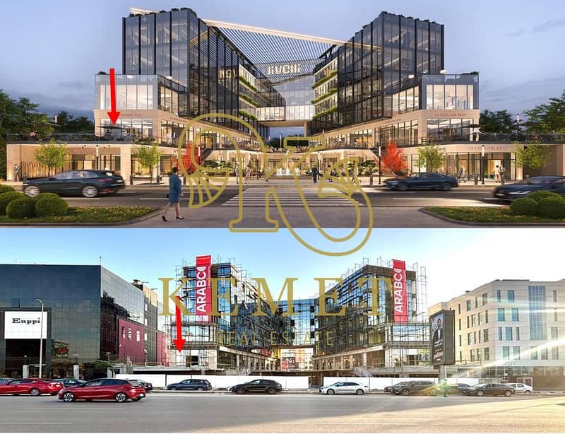 محل ارضي 162 م جاهز للمعاينة فرصة كبري استلام 6 شهور علي 90 الشمالي مباشرة استثمار قوي و سريع و فرصة ممتازة امام WATERWAY 2 التجمع الخامس 0