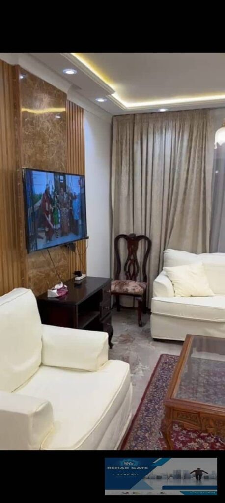 شقه مفروش فندقي لايجار في مدينه الرحاب 3غرف فرش مودرن مكيفه بسعر مميز 0