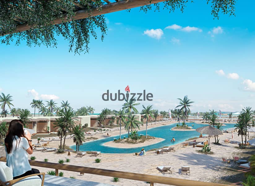 شاليه غرفة مباشر علي اللاجون لوكيشن مميز جدا  في Hacienda Waters رأس الحكمة -متشطب بالكامل-الساحل الشمالي- ريسيل 0